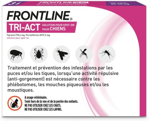 FRONTLINE TRI-ACT Chien - Anti-puces et anti-tiques pour chien - 2-5kg - 3 pipettes – Image 15