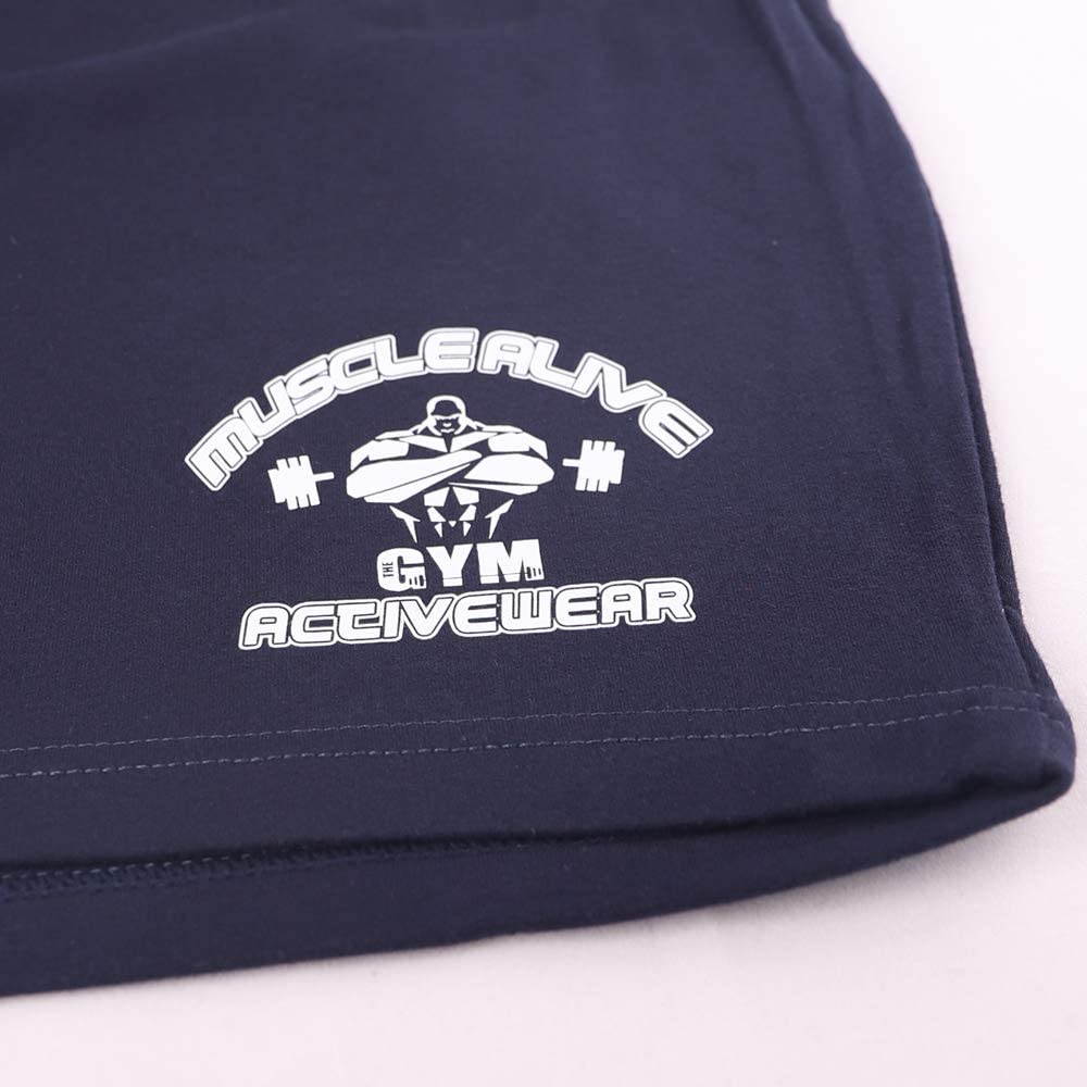 Hommes La Musculation Gym Faire des Exercices Short Terry Cotton – Image 37