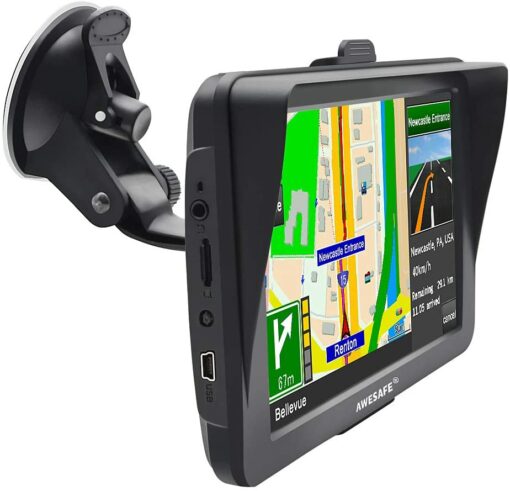 GPS Poids Lourds 7 Pouces Europe 52 Carte Système de Navigation Automatique à Ecran Tactile Utilisation dans Poids Lourds et V