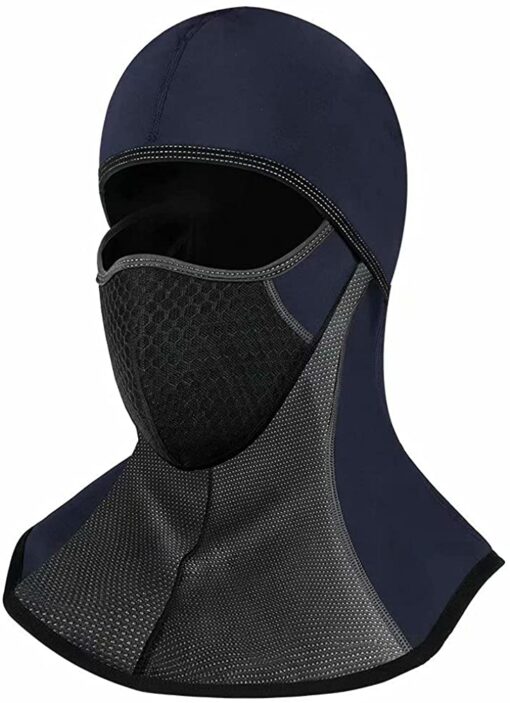 ROTTO Cagoule Moto Noir Balaclava Ski Cyclisme Masque Moto Cross VTT de Sport Imperméable Coupe Vent Au Chaud Taille Universell – Image 13