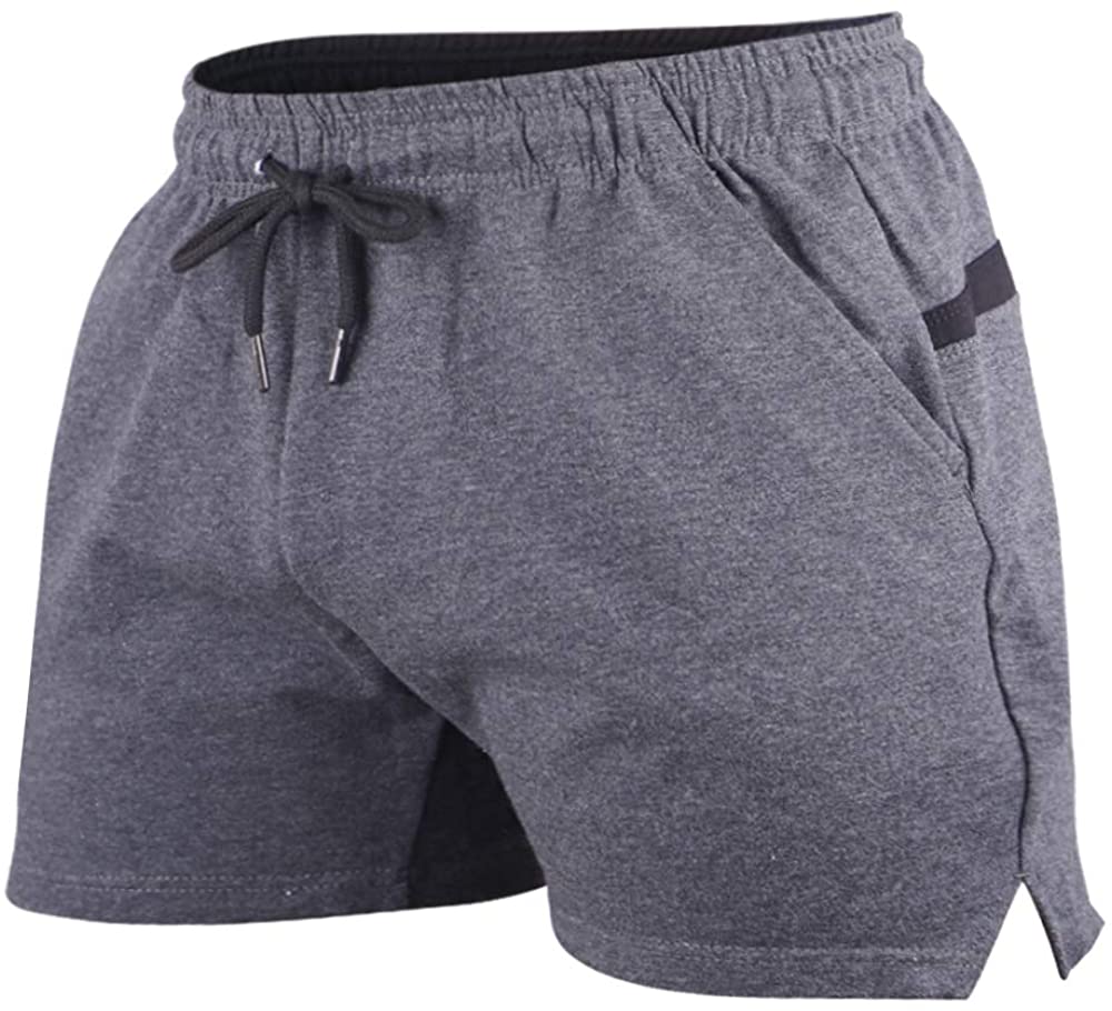 Hommes La Musculation Gym Faire des Exercices Short Terry Cotton – Image 49