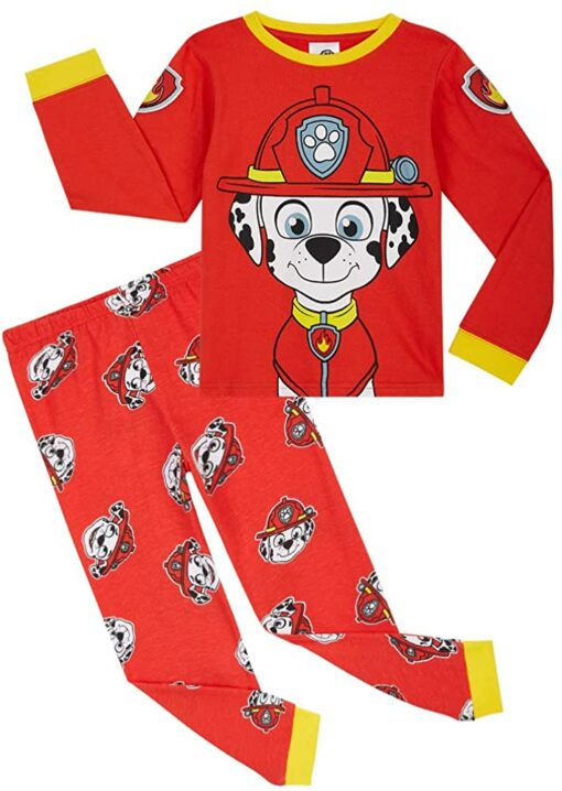 PAW Patrol Pyjama Enfant Garcon Pat Patrouille, Ensembles de Pyjama Garçon Marcus Chase – Image 8