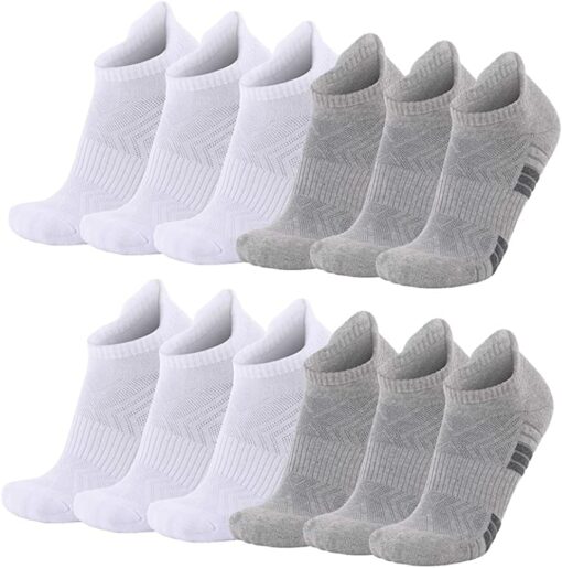 Budermmy Chaussette Hommes Sport Basses Chaussettes Femme Coton Socquettes Respirant Courtes Chaussette – Image 11