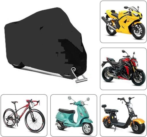 Housse Protection pour Moto, Cymax XXL 190T Couverture Imperméable en Polyester Résistant aux déjections d'oiseaux, à l'eau, – Image 5