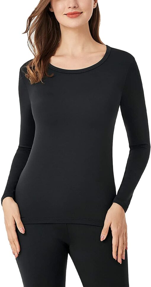 LAPASA Haut Thermique Femme sous-vêtement Classique Maillot de Corps Doublure Polaire Manches Longues Chaud Hiver L15&L39&L42 – Image 50