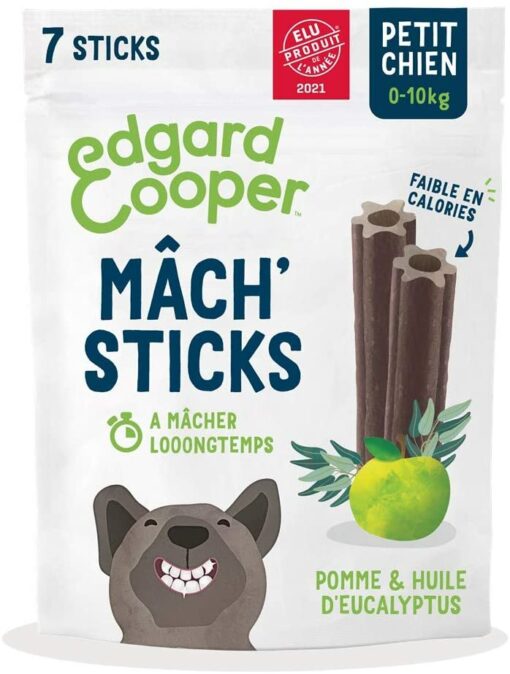 Edgard & Cooper Soin hygiène Dentaire Dental Sticks Grand Chien Adulte Naturel Eucalyptus & Pomme 7 bâtonnets, Un par Jour, Fa – Image 31