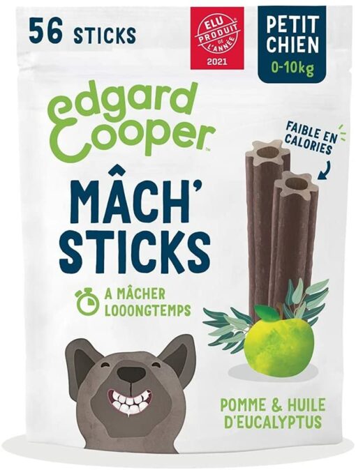 Edgard & Cooper Soin hygiène Dentaire Dental Sticks Grand Chien Adulte Naturel Eucalyptus & Pomme 7 bâtonnets, Un par Jour, Fa – Image 27