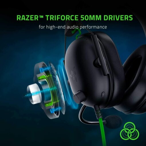 Razer BlackShark V2 - Casque à Carte Son USB, Casque de Jeu Esports, câble de contrôleur 50 mm, réduction du Bruit, pour PC, – Image 30