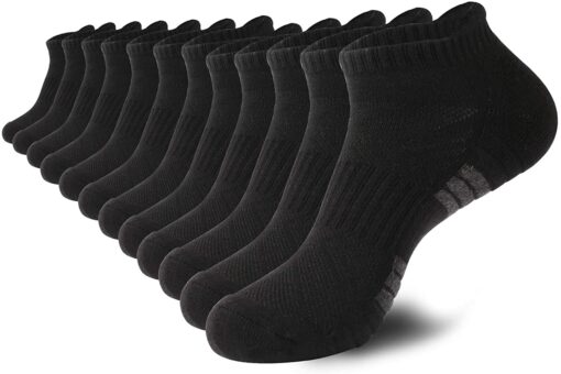 Budermmy Chaussette Hommes Sport Basses Chaussettes Femme Coton Socquettes Respirant Courtes Chaussette – Image 8