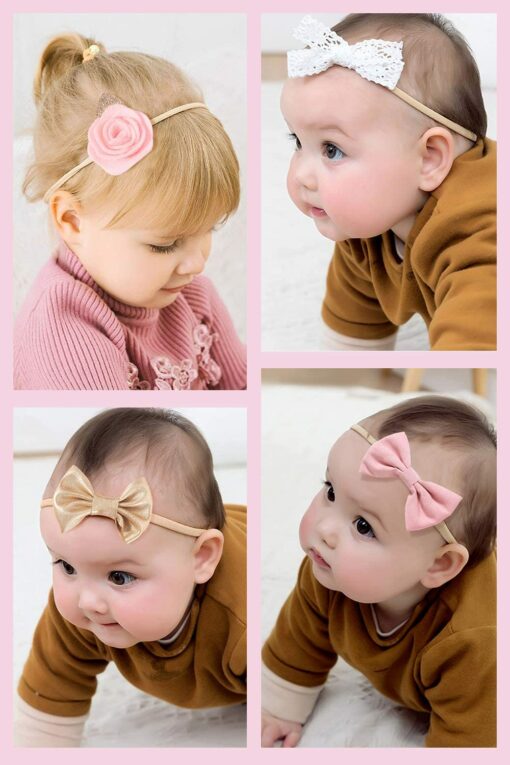 Hocaies Bébé Fille Bandeau cheveux bébé fille Bandeaux bande de cheveux arc Bande de cheveux Bandeaux Accessoires bebe fille – Image 94