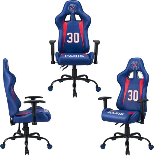 PSG Paris Saint Germain Fauteuil Gamer Ergonomique Officel Dossier/Accoudoirs Ajustables – Image 16