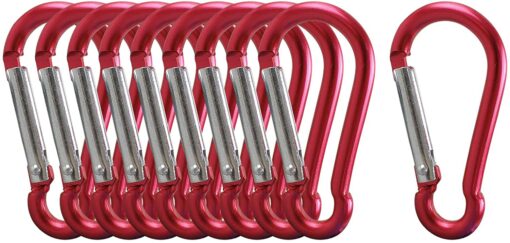 OMUKY D-Anneau Mousqueton Boucle Multifonctionnel De Plein Air des Sports Mousqueton Clip Carabiner Aluminium – Image 16