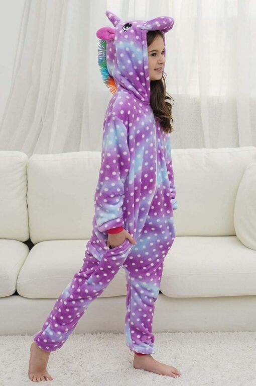 Filles Doux Licorne Grenouillères Pyjama Licorne Vêtements de Nuit pour Enfants – Image 37