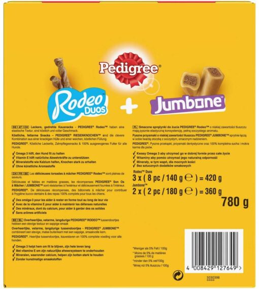 PEDIGREE Méga Box - Mix de Récompenses pour chien avec des Rodéo Duos et Son Os à Mâcher, 780 g de friandises – Image 9