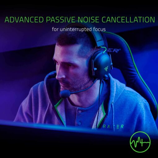 Razer BlackShark V2 - Casque à Carte Son USB, Casque de Jeu Esports, câble de contrôleur 50 mm, réduction du Bruit, pour PC, – Image 5