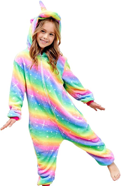 Filles Doux Licorne Grenouillères Pyjama Licorne Vêtements de Nuit pour Enfants – Image 43