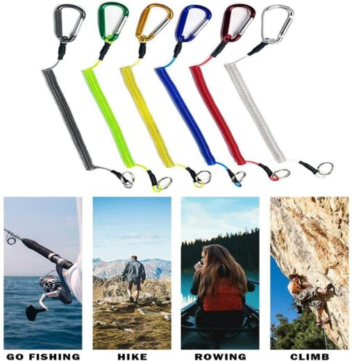 Ritte 5 Pièces Pêche Cordons, Pêche Outils Sécurité Elastique Corde Multicolor Cordes De Pêche Bateau Sécurisé Rétracta – Image 15