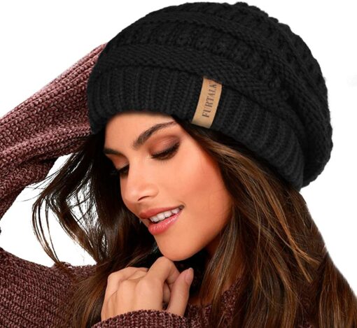 FURTALK Bonnet d'hiver Chaud pour Femme avec Doublure Douce – Image 30