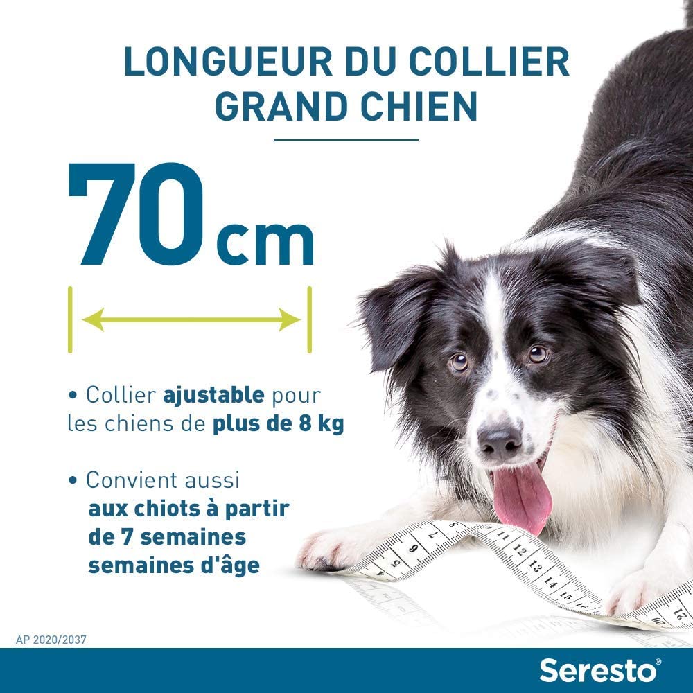 SERESTO Chien – Collier Anti-Puces et Anti-Tiques pour Grands Chiens - 8KG Et Plus – Image 10
