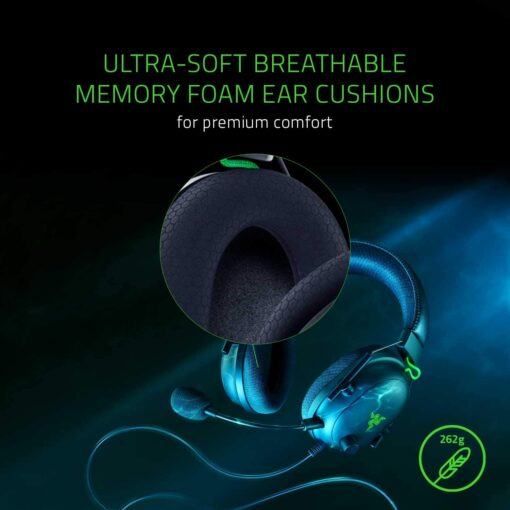 Razer BlackShark V2 - Casque à Carte Son USB, Casque de Jeu Esports, câble de contrôleur 50 mm, réduction du Bruit, pour PC, – Image 4