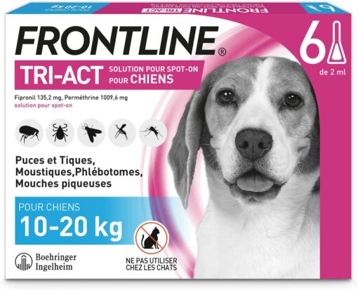 FRONTLINE TRI-ACT Chien - Anti-puces et anti-tiques pour chien - 2-5kg - 3 pipettes – Image 6