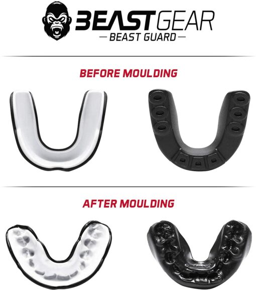 Beast Gear 'Beast Guard' Protège-Dents/Gouttière Coque Dentaire Protege Dent – pour Boxe, MMA, Rugby, Muay Thai, Hockey, Jud – Image 5