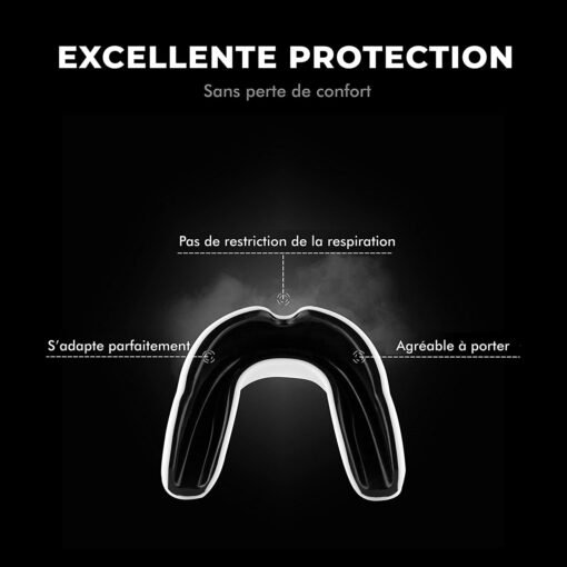 FIGHTR® Protège-Dents - pour Une Respiration idéale et Facile à Ajuster | Protège-Dents Sport pour la Boxe, Le MMA, Le Muay Thai, Le Hockey et Les Arts Martiaux | Boîte d'hygiène Incluse – Image 5