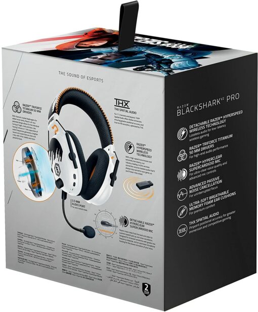 Razer BlackShark V2 - Casque à Carte Son USB, Casque de Jeu Esports, câble de contrôleur 50 mm, réduction du Bruit, pour PC, – Image 28