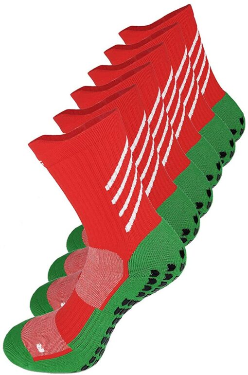 Gogogoal Chaussette de sport antidérapante pour hommes femmes, epaisse respirant athlétisme Chaussettes pour football basketba