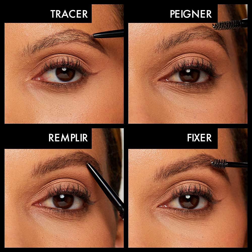 NYX Professional Makeup Crayon à Sourcils Ultra-Fin Double-Embout avec Mine Rétractable et Goupillon, Teinte : Ash Brown – Image 6