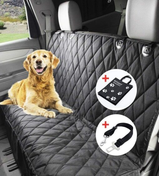 Wimypet X-Large Housse de siège pour Chien Couverture Protection de Banquette Siège imperméable Hamac pour Chien avec et Sac