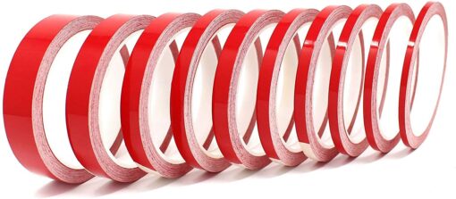 Finest Folia Bandes autocollantes pour décoration de voiture Rouge 10 m (0,79 €/mètres) – Image 2