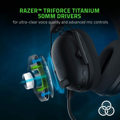 Razer BlackShark V2 - Casque à Carte Son USB, Casque de Jeu Esports, câble de contrôleur 50 mm, réduction du Bruit, pour PC, – Image 40