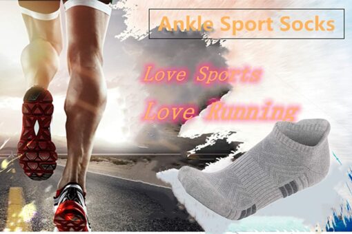 Budermmy Chaussette Hommes Sport Basses Chaussettes Femme Coton Socquettes Respirant Courtes Chaussette – Image 5