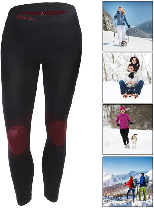 ALPIDEX Femme sous-vêtements Thermique Femme Fonctionnels pour Femmes sous-vêtements de Ski : Respirants, réchauffants et à – Image 4