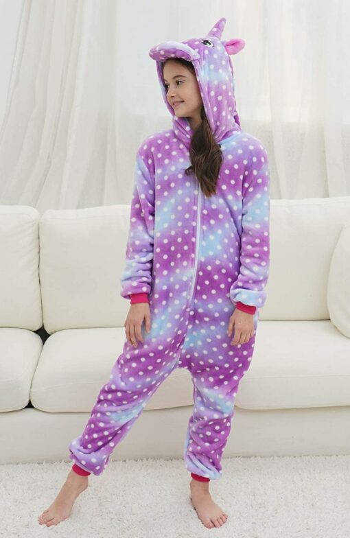 Filles Doux Licorne Grenouillères Pyjama Licorne Vêtements de Nuit pour Enfants – Image 36