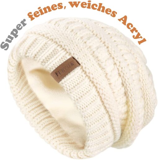 FURTALK Bonnet d'hiver Chaud pour Femme avec Doublure Douce – Image 4