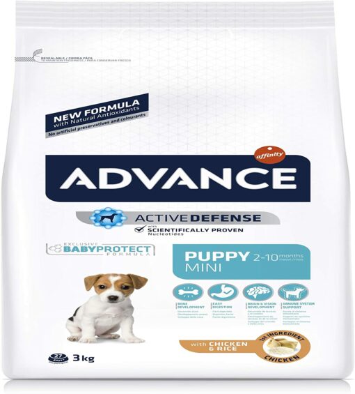 ADVANCE Mini Puppy - Croquettes pour Chiot de Races Mini avec Poulet - 3Kg – Image 2