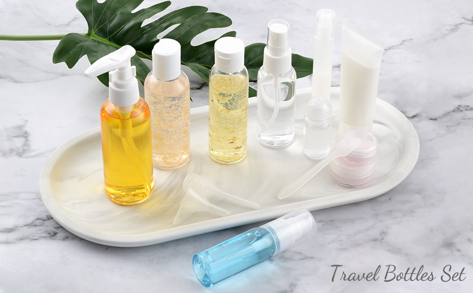 SET DE BOUTEILLES DE VOYAGE POUR TOILETTES