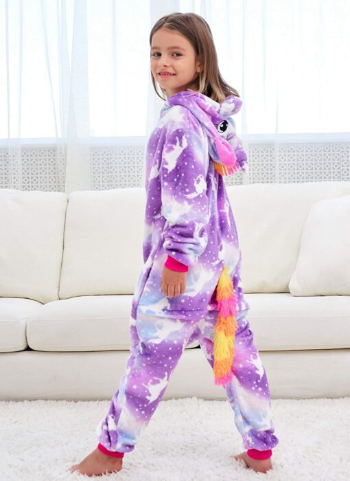 Filles Doux Licorne Grenouillères Pyjama Licorne Vêtements de Nuit pour Enfants – Image 12