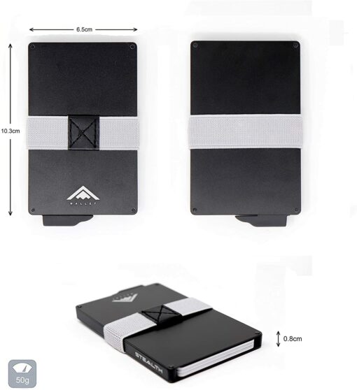 STEALTH Wallet - Portefeuilles de Porte-Cartes Pop-up Minimalistes avec Boîte-Cadeau - Porte-Cartes de Crédit Bloquant la RFID – Image 74