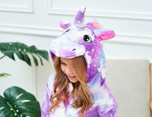 Filles Doux Licorne Grenouillères Pyjama Licorne Vêtements de Nuit pour Enfants – Image 15