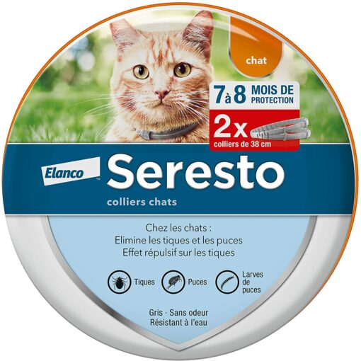 SERESTO Chat - Collier Anti-Puces et Anti-Tiques pour Chats