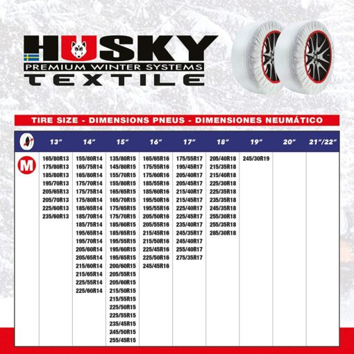 Sumex hustx04 Husky chaîne Neige Textile, XL – Image 13