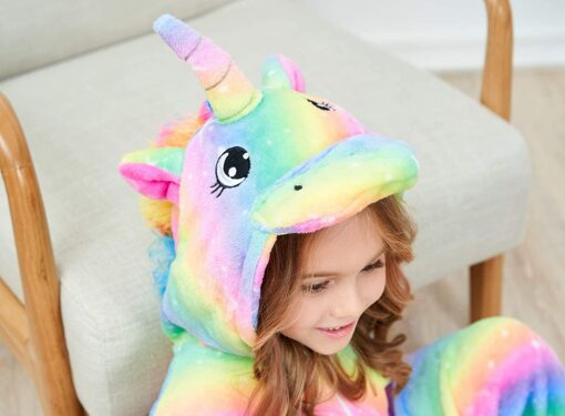 Filles Doux Licorne Grenouillères Pyjama Licorne Vêtements de Nuit pour Enfants – Image 47