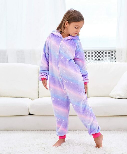 Filles Doux Licorne Grenouillères Pyjama Licorne Vêtements de Nuit pour Enfants – Image 40