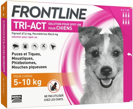 FRONTLINE TRI-ACT Chien - Anti-puces et anti-tiques pour chien - 2-5kg - 3 pipettes – Image 21