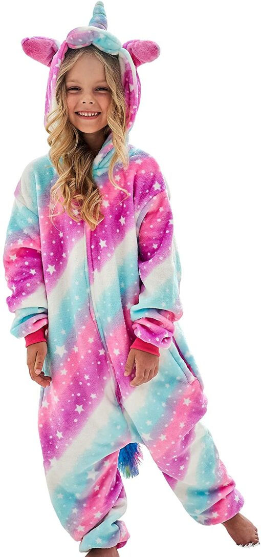 Filles Doux Licorne Grenouillères Pyjama Licorne Vêtements de Nuit pour Enfants – Image 6