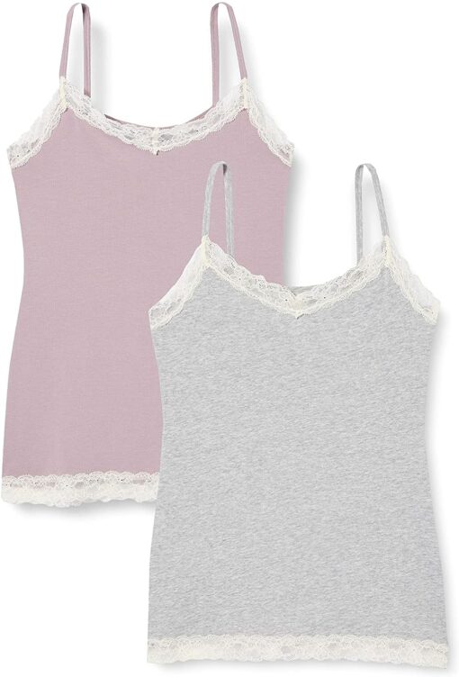 Iris & Lilly Gilet en Coton Femme, Lot de 2