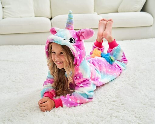 Filles Doux Licorne Grenouillères Pyjama Licorne Vêtements de Nuit pour Enfants – Image 10